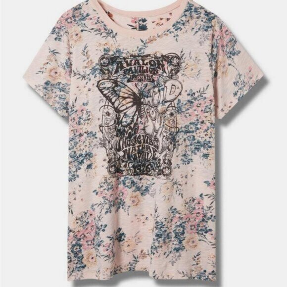Torrid nwt Wild Soul Vintage Cotton Crew Neck Tee 5x - Picture 1 of 3